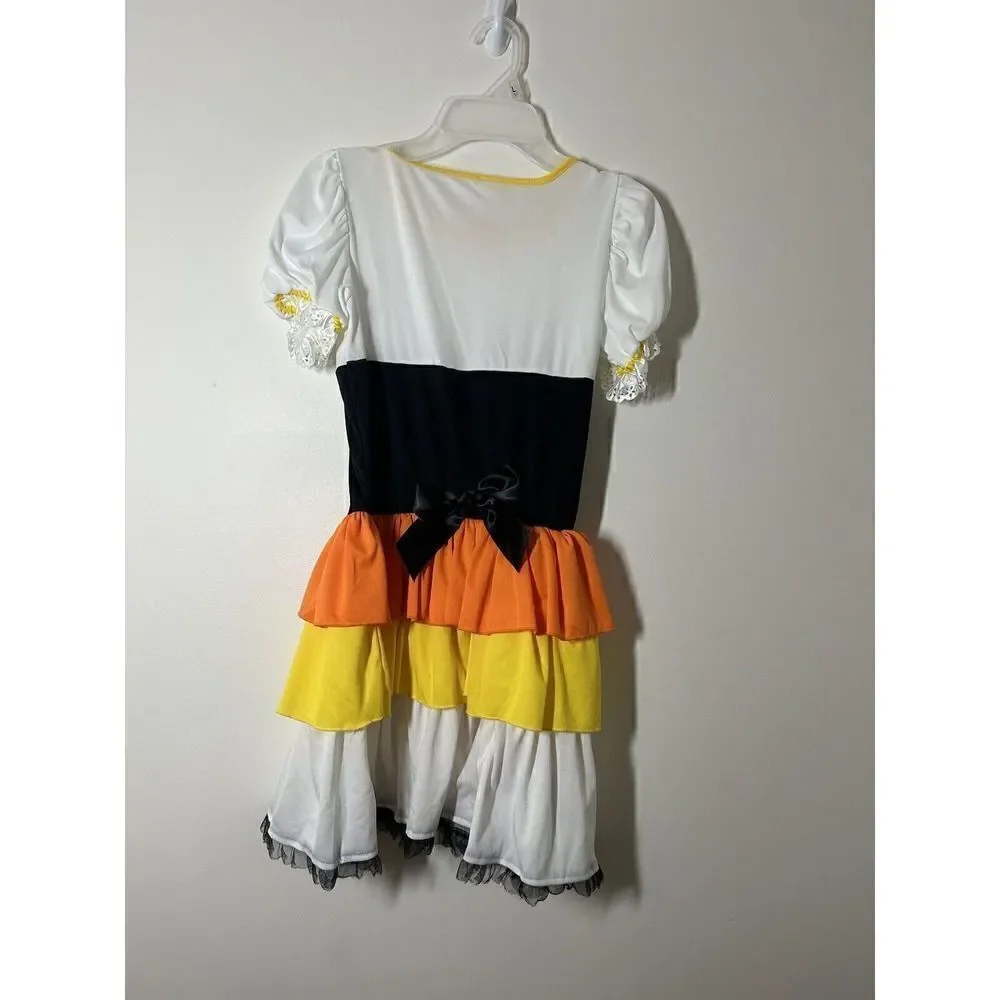 Trick or Treat Child’s Witch Candy Corn Costume Large 12-14
